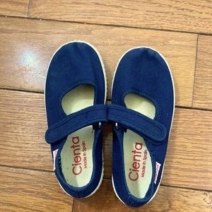 Navy canvas Mary Janes